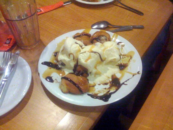 El postre de pizza hut
