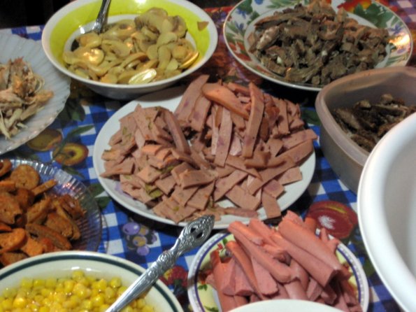 Ingredientes del Fiambre