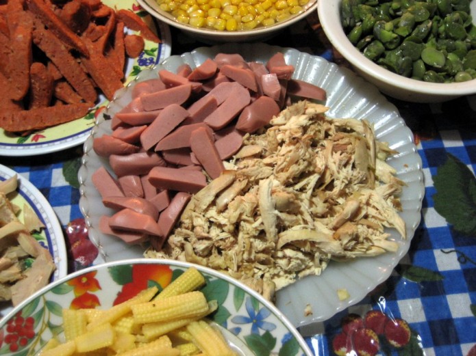 Ingredientes del Fiambre