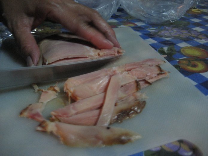 Jamón en tiras Jamón en tiras