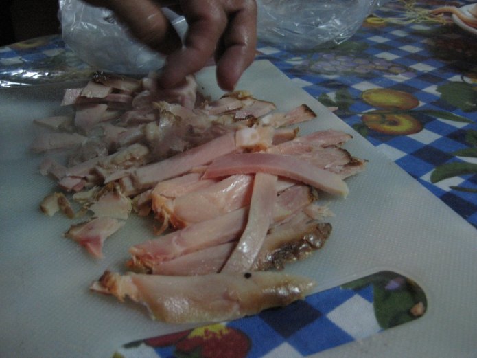 Jamón en tiras Jamón en tiras