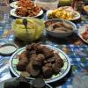 Alistando los ingredientes para el fiambre