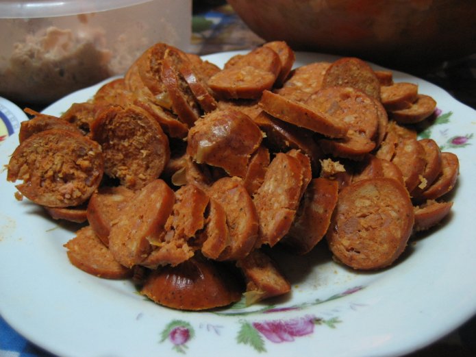 Chorizos en rodajas Chorizos en rodajas
