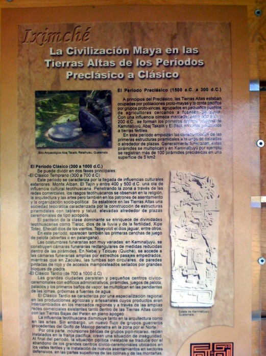 Información sobre Iximché