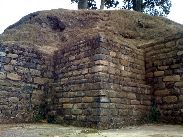 Detalle de un Templo de IximchÃ©