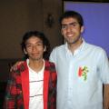 Javier Aroche con Leo Prieto