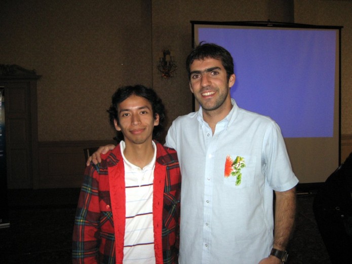 Javier Aroche con Leo Prieto