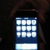 Probando el iphone de leo prieto