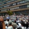 Manifestantes en la Plaza Italia - 3