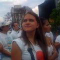 Manifestación pacifica en Plaza Italia