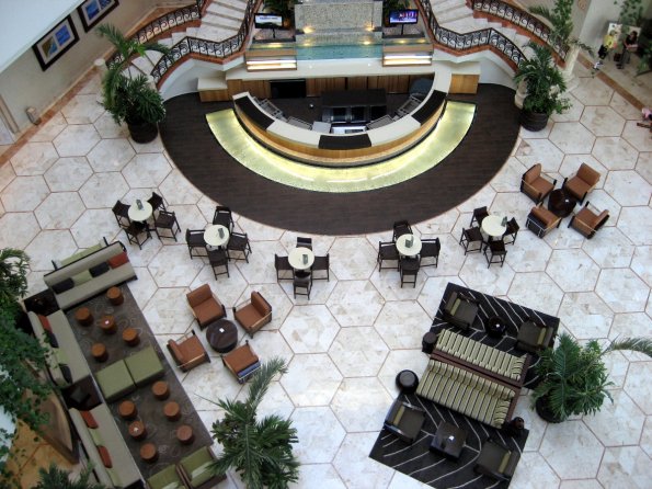 Lobby del Hotel Hilton en CancÃºn