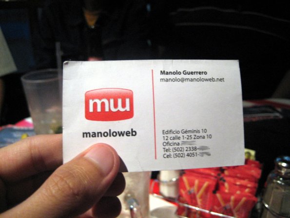 Tarjeta de Manoloweb