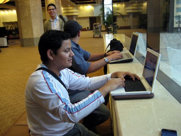 Tomando prestado el Wifi de Pizza Hut