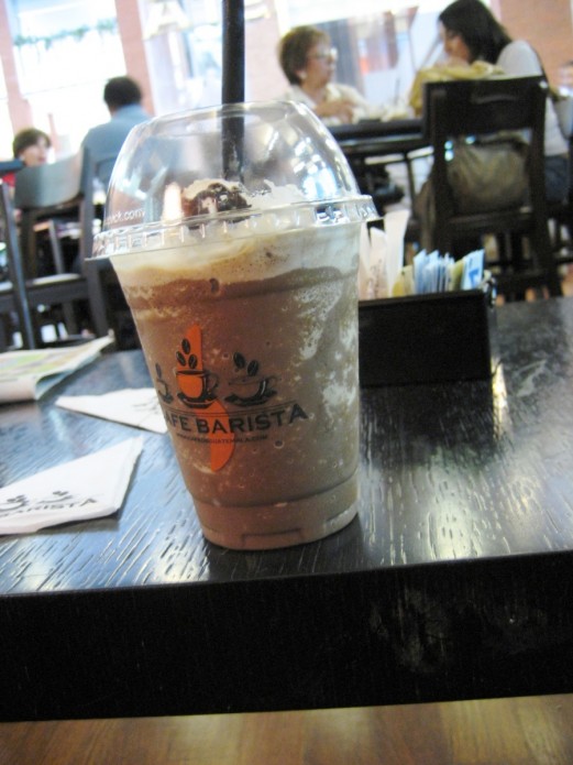 Frappé con chocolate Frappé con chocolate