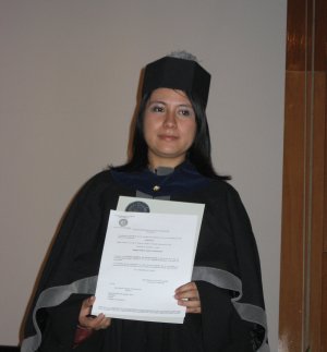 Magda (a.k.a Blissy) en su graduación