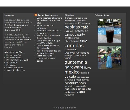 el Footer en realidad es el sidebar