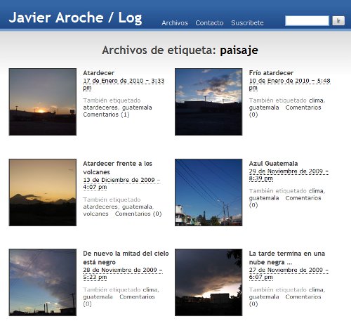 Etiqueta con vistas previas