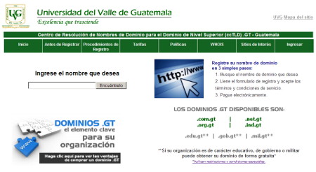 ccTLD Guatemala