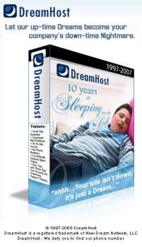 Dreamhost - 10 years sleeping in the Job