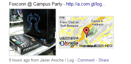 Entradas con imagen en FriendFeed