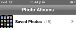 iPod Touch - Saved Images