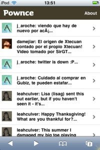iPownce - cliente pownce para el iphone