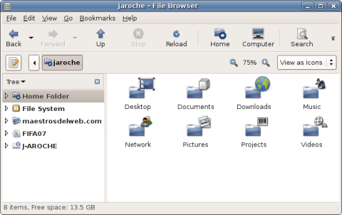 Linux Mint - Home folders