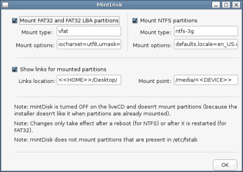 Linux Mint - mintDisk