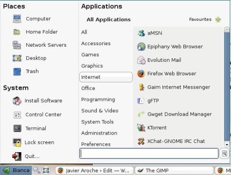 Linux Mint - mintMenu