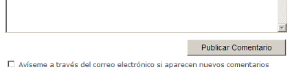 Suscripción a comentarios por email