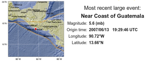Temblor en Guatemala - 2007/06/13