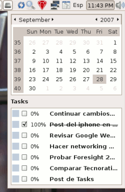 Ubuntu - Tasks: Integración al Calendario