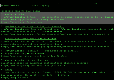 Visearch.com - busquedas con comandos vi