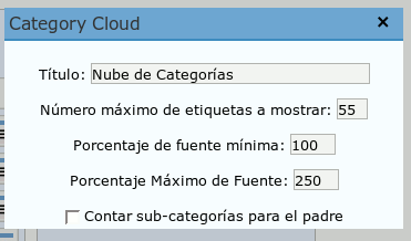 Wordpress.com Widget: Category Cloud
