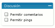 Cerrar comentarios y trackbas de la página