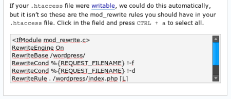 Wordpress - edición del .htaccess