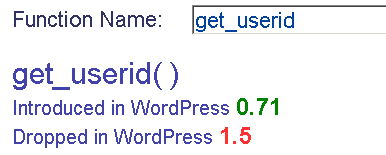 Historial de funciones en WordPress